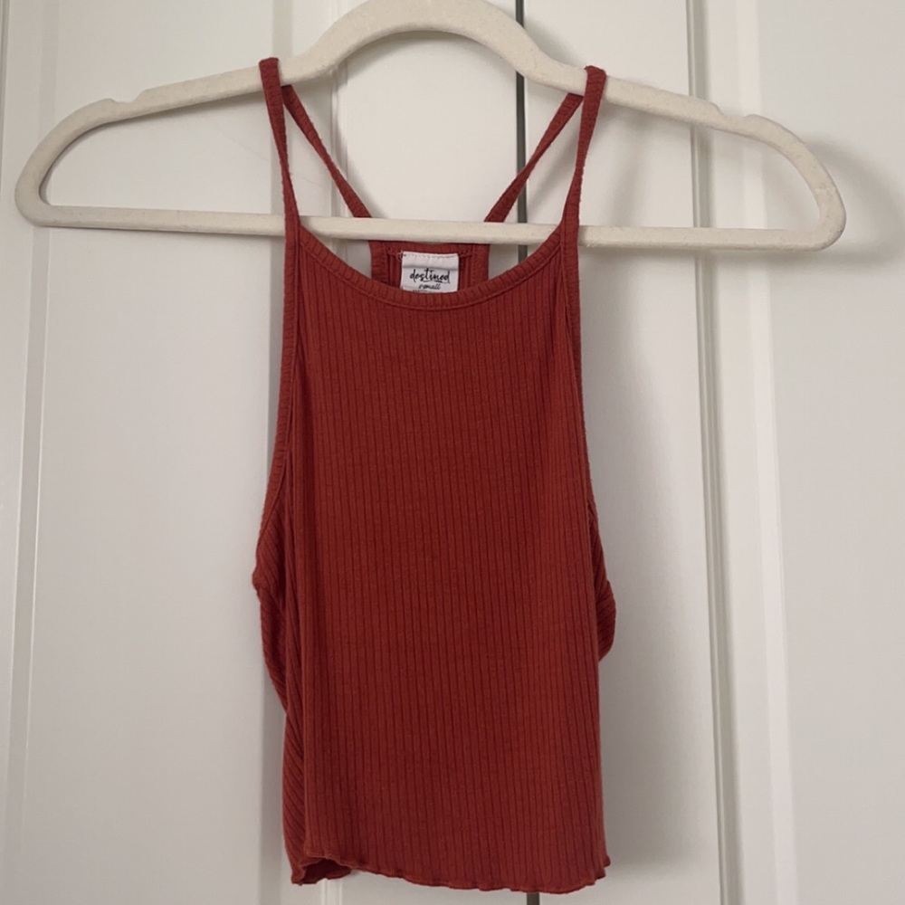 Burnt Orange Tillys Tank Top